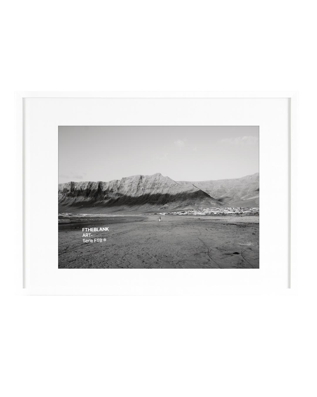 Lámina de Arte "LANZAROTE" - Serie FTB, Ilustración de Tinta Estilo Minimalista y Urbano