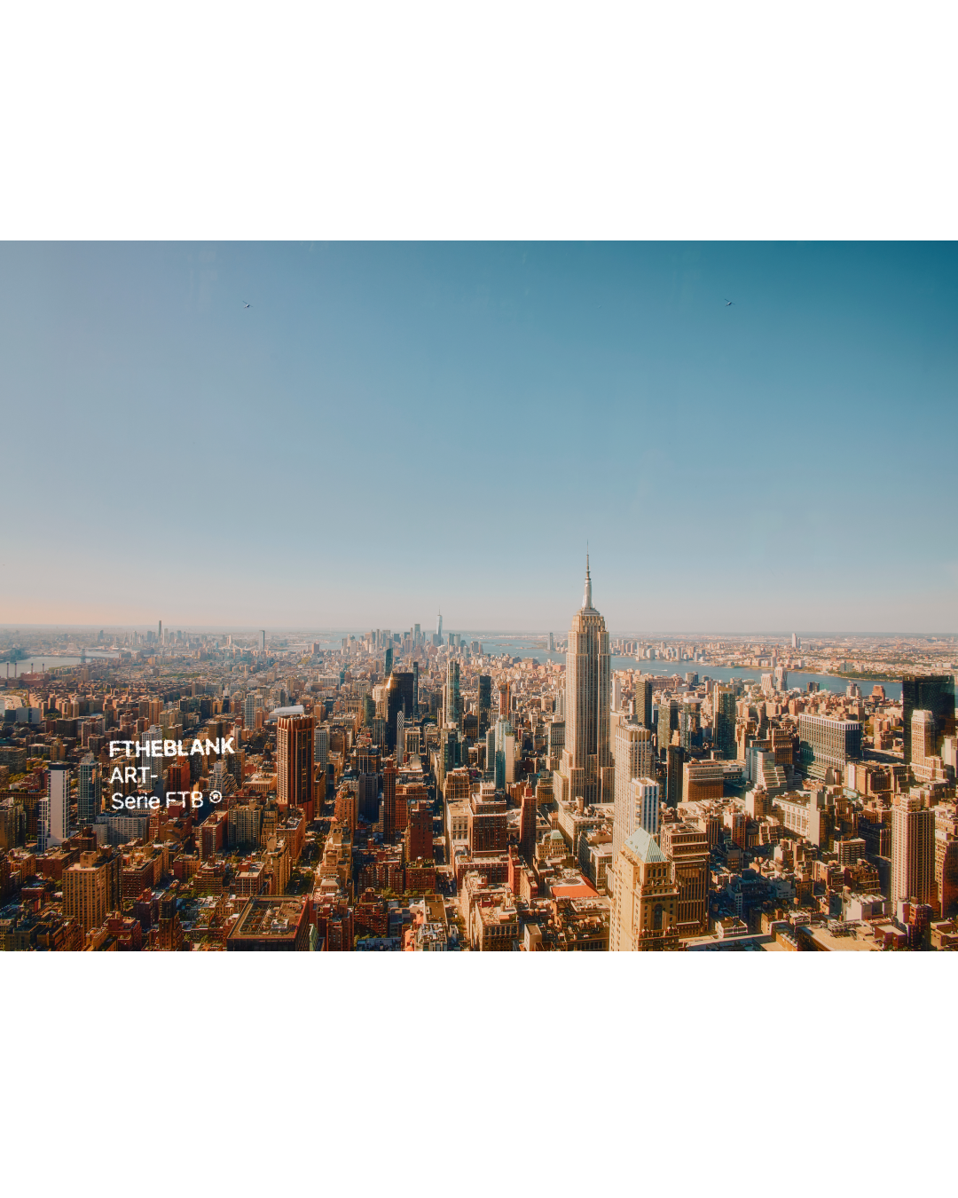 Lámina de Arte "NEW YORK" - Serie FTB, Ilustración de Tinta Estilo Minimalista y Urbano