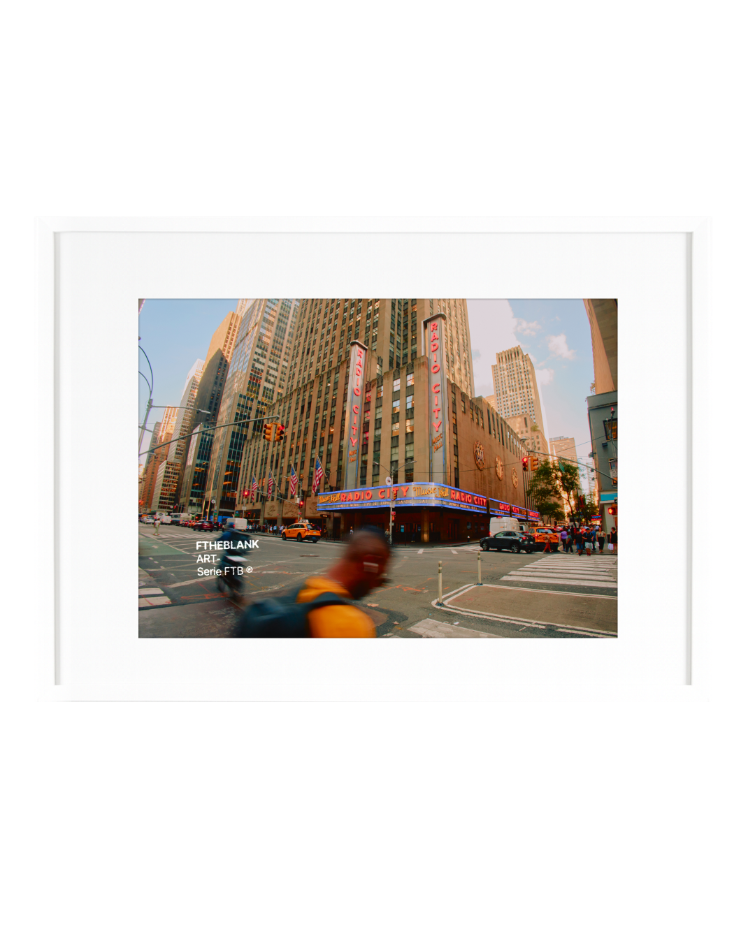 Lámina de Arte "NEW YORK" - Serie FTB, Ilustración de Tinta Estilo Minimalista y Urbano