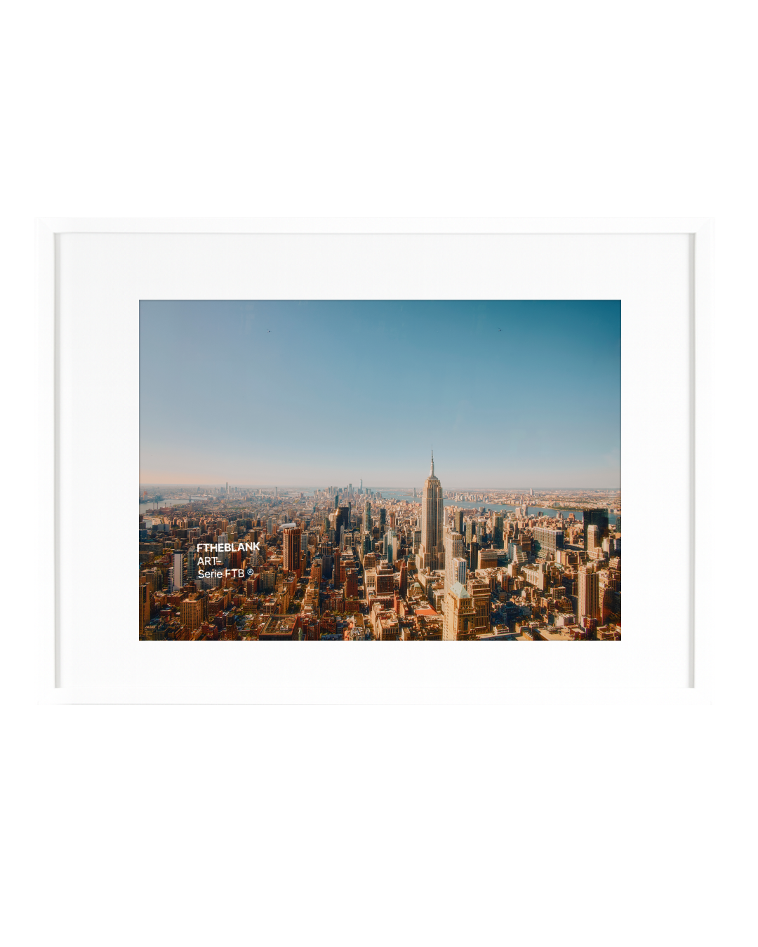 Lámina de Arte "NEW YORK" - Serie FTB, Ilustración de Tinta Estilo Minimalista y Urbano